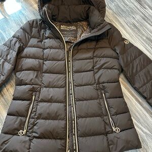 Michael Kors Women's Chocolate Puffer Jacket